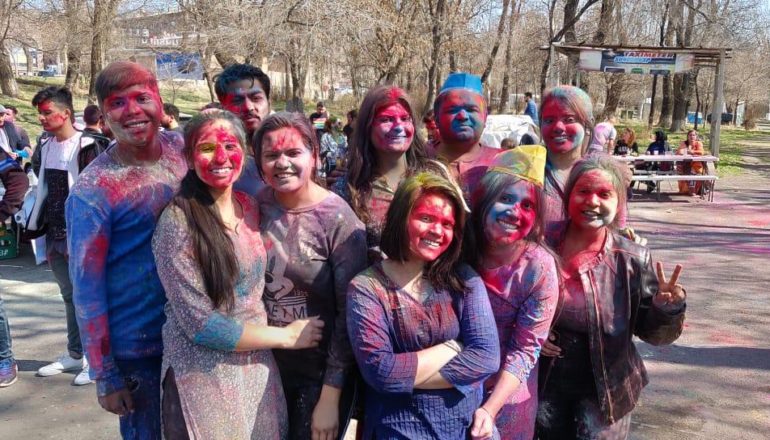 Indian Holi festival in Armenia