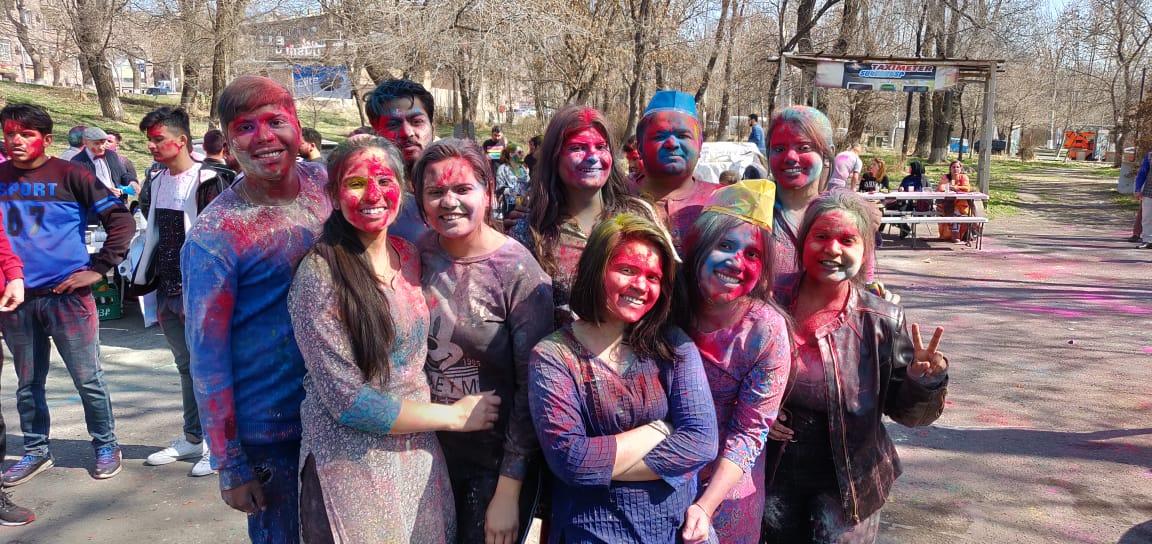 Indian Holi festival in Armenia