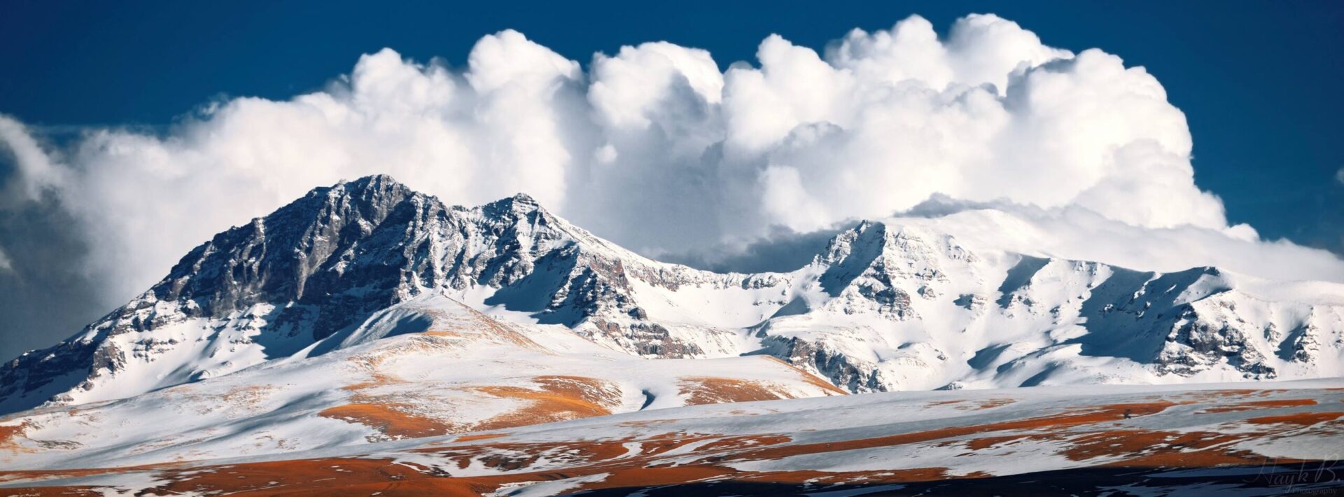 Aragats mount climbing